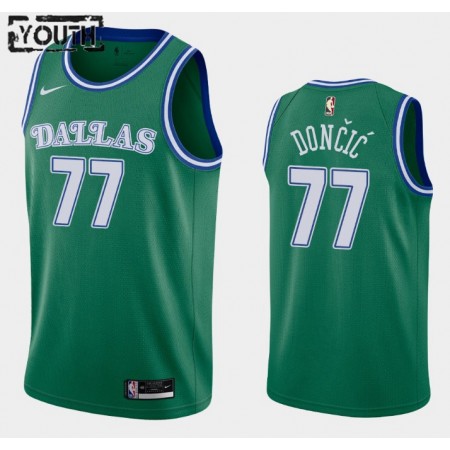 NBA Børn Trøje Dallas Mavericks Luka Doncic 77 2020-21 Nike Hardwood Classics Swingman